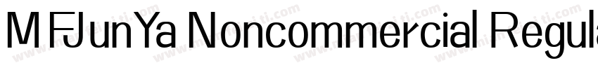 MFJunYa Noncommercial Regula字体转换